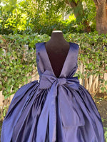 Navy Blue Flower Girl Junior Bridesmaid Dresses Satin Sequin Girls Formal Princess Gown Party Dress