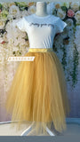 Tutu Tulle Golden Skirt