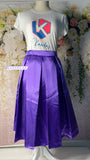 Silk purple skirt
