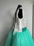 Teal Flower Girl Dress