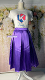 Silk purple skirt