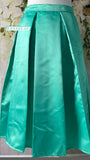 Satin Teal Skirt