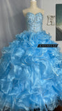 Sky blue Quinceañera dress